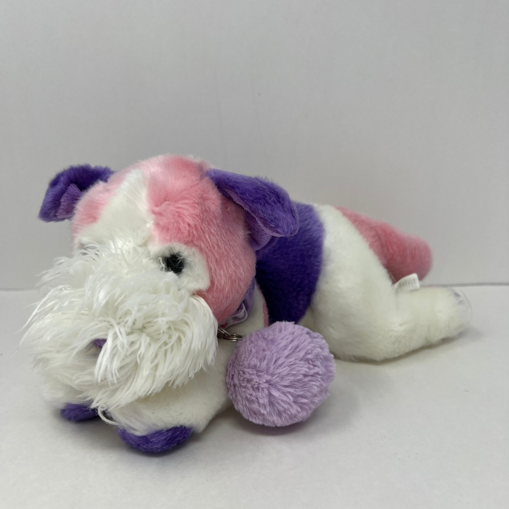 Russ Yomiko Dreamers Fox Terrier Dog Plush 11 Inch Pink Purple White pastel